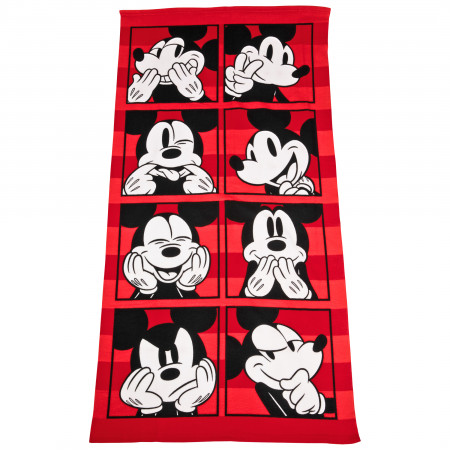 Mickey Mouse Character Microfiber 27x54" Beach Towel